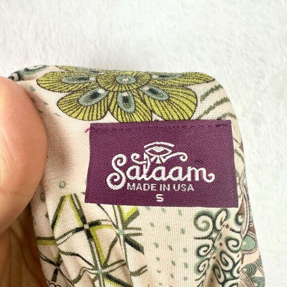 Salaam Gemma Jumper Jumpsuit Size Small Jersey Pockets Patchwork Cropped - Picture 6 of 7